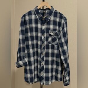 Sun Diego Men’s 100% cotton flannel button down shirt size large